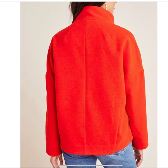 Anthropologie | Sascha Asymmetrical Coat, Red - Size M - Picture 3 of 14